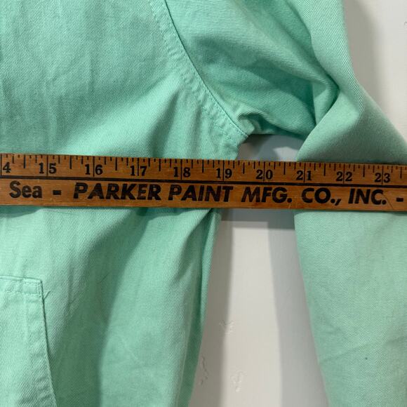 Big Bud Press Work Wear Jacket Bomber Mint Green Small Cotton Full Zip Mechanic - Picture 6 of 7